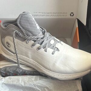 Timberland Men's Gray and White Sneakers